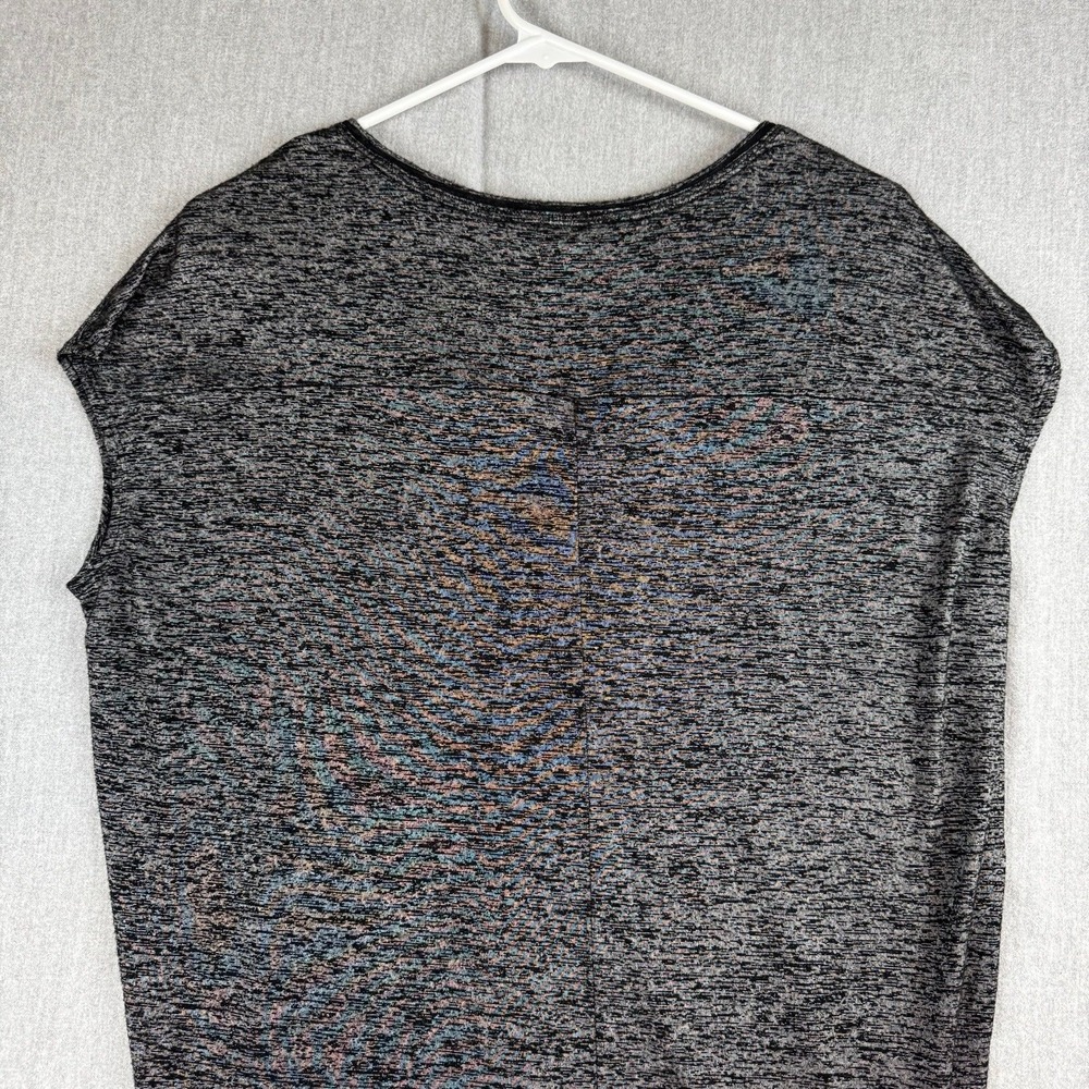 White House Black Market Women's V-neck Sleeveless Vintage wash‎ Top Blk Small - Picture 7 of 12